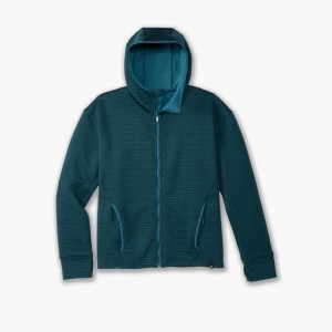 Brooks Activate Midweight Hoodie Blast Dam Blå | SGCKJ-1405