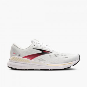 Brooks Adrenaline GTS 23 Lifestyle Skor Herr Vita Grädde Rosa | PFQXT-8237