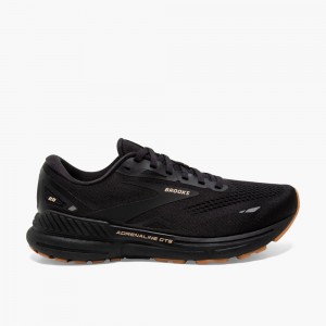 Brooks Adrenaline GTS 23 Lifestyle Skor Herr Svarta Grädde | AHFSJ-5973