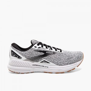 Brooks Adrenaline GTS 23 Lifestyle Skor Herr Vita Svarta | TZCFA-1093