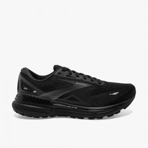 Brooks Adrenaline GTS 23 Stabila Löparskor Dam Svarta Svarta | LIBWK-4521