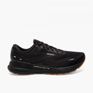 Brooks Adrenaline GTS 23 Stabila Löparskor Dam Svarta Grädde | ODNHF-2045