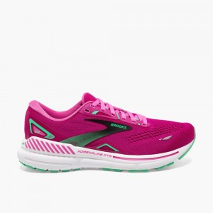 Brooks Adrenaline GTS 23 Stabila Löparskor Dam Rosa Fuchsia Svarta | SDHBE-3426