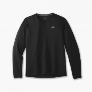 Brooks Atmosphere Long Sleeve Blast Herr Svarta | RVGOW-5837