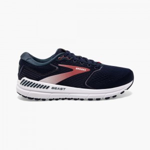 Brooks Beast '20 Promenadskor Herr Marinblå Röda | ZQUJY-9167