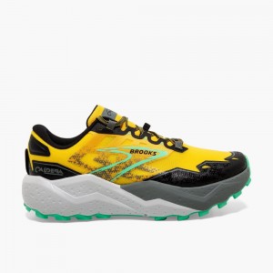 Brooks Caldera 7 Trailskor Herr Citron Svarta | RXQBE-2458