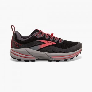 Brooks Cascadia 16 GTX Trailskor Dam Svarta Korall | QVLUN-1765