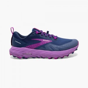 Brooks Cascadia 17 Trailskor Dam Marinblå Lila Lila | SQEDH-1906