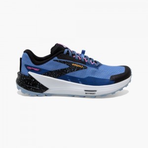 Brooks Catamount 2 Trailskor Dam Blå Svarta Gula | NEIMA-3149