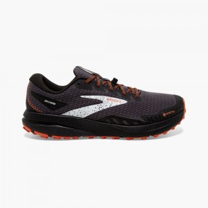 Brooks Divide 4 GTX Trailskor Herr Svarta Blå | UCEJY-2617