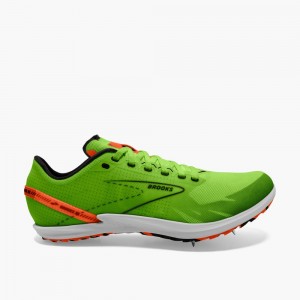 Brooks Draft XC Racing Skor Herr Gröna Röda Orange Vita | QEJHU-5231