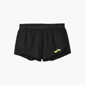 Brooks Elite 3 Split Short Shorts Herr Svarta | OBLUG-4689