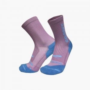 Brooks Ghost Crew Strumpor Dam Lila Blå | LMPZH-3091