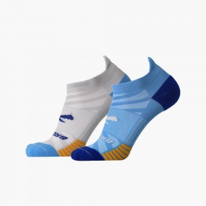 Brooks Ghost Lite No Show 2-Pack Strumpor Herr Blå Marinblå Ljusgrå Blå | AZKGL-4108