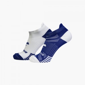 Brooks Ghost Lite No Show 2-Pack Strumpor Dam Kungsblått Vita Vita Kungsblått | RLJXA-9532