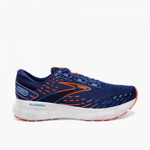 Brooks Glycerin 20 Gympaskor Herr Blå Blå Orange | RNGEJ-5041