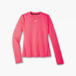 Brooks High Point Long Sleeve Blast Dam Rosa | XWPLV-1054