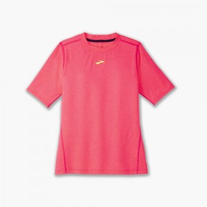 Brooks High Point Short Sleeve Blast Dam Rosa | QWOSJ-9280