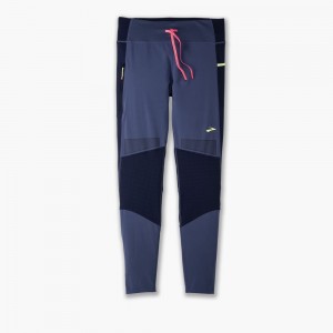Brooks High Point Tight Byxor Dam Marinblå | OZLWU-7824