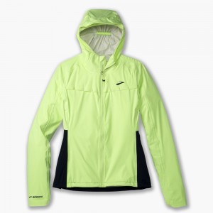 Brooks High Point Waterproof Jacket Ytterkläder Dam Ljusgröna Marinblå | PXRQI-6409