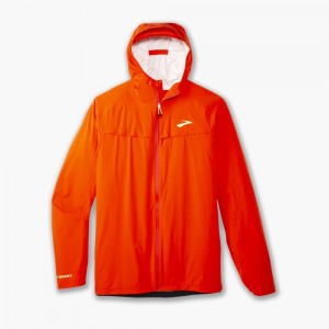Brooks High Point Waterproof Jacket Ytterkläder Herr Rosa Grå | RYVNI-8214