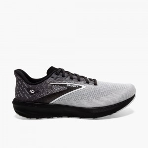Brooks Launch 10 Stabila Löparskor Herr Svarta Vita | XDQNO-0951