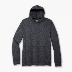 Brooks Luxe Hoodie Lifestyle Skor Herr Svarta | RHAJY-2036