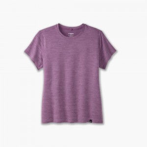Brooks Luxe Short Sleeve Lifestyle Skor Dam Lila | LNVID-0254