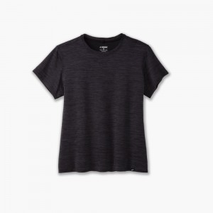 Brooks Luxe Short Sleeve Lifestyle Skor Dam Svarta | VPEFB-4258