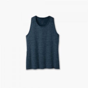 Brooks Luxe Tank Lifestyle Skor Dam Heather Ocean Drive | RHYVT-5023