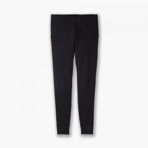 Brooks Momentum Thermal Tight Byxor Dam Svarta | WGKDB-5342