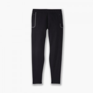 Brooks Momentum Thermal Tight Byxor Herr Svarta | KGLWX-4735