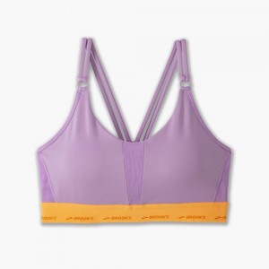 Brooks Plunge 3.0 Sports Bra Sport BH Dam Ljuslila Orange | EDXVH-7946