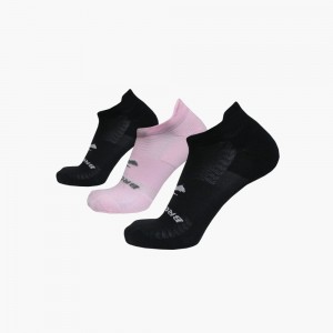 Brooks Run-In No Show 3-Pack Strumpor Herr Svarta | AQWBV-0267