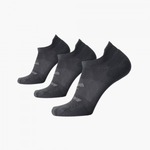 Brooks Run-In No Show 3-Pack Strumpor Herr Asphalt | GHKWX-1467