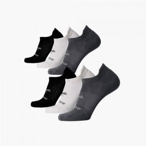 Brooks Run-In No Show 6-Pack Tillbehör Herr Vita Svarta | VPATW-0175