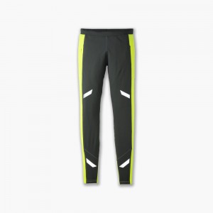 Brooks Run Visible Thermal Tight Byxor Herr Asphalt/Nightlife | BDVGH-4801